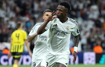 UCL: Vinicius hat-trick leads thrilling fightback win for Real Madrid against Dortmund