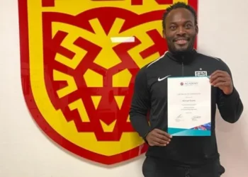 Ghana legend Michael Essien receives UEFA certificate in Football Management