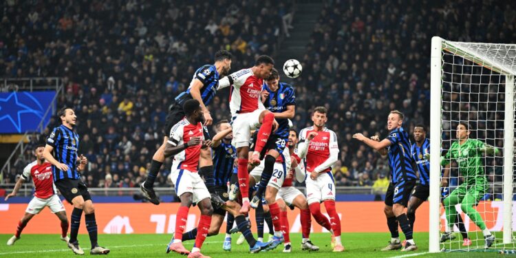 UCL: Arsenal suffer narrow 1-0 defeat to Inter Milan in Italy