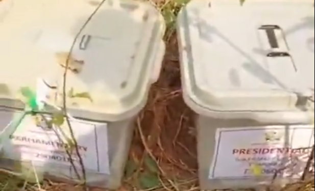 Farmer discovers ‘ballot boxes’ in a bush