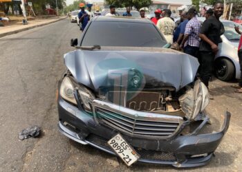 Bishop Salifu Amoako involved in accident at Tesano [Video]