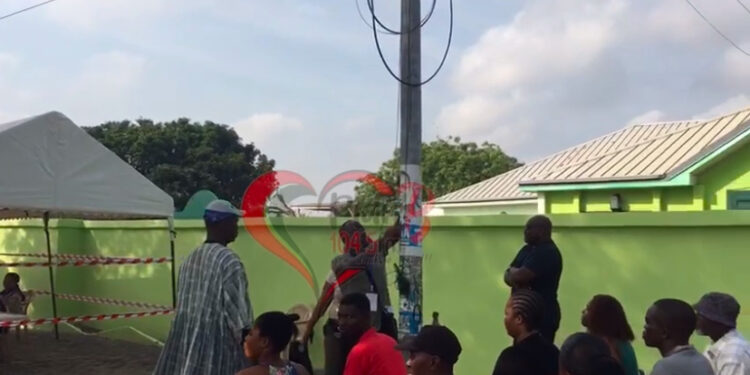 Election 2024: Confusion at Ayawaso West Wuogon Over Lydia Alhassan Posters at Polling Station