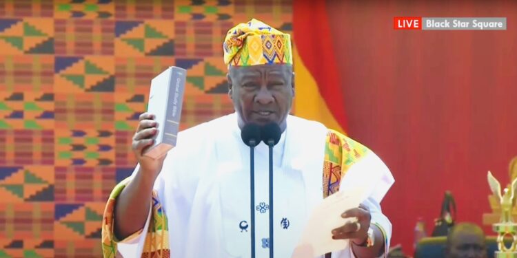 Mahama sworn in as Ghana’s 6th President of the Fourth Republic