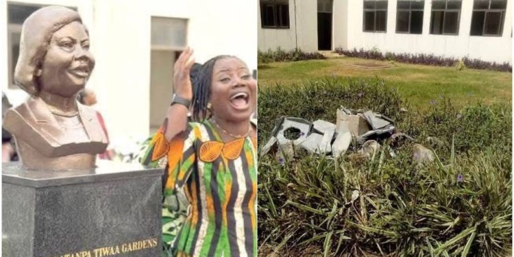 Statue of EOCO boss vandalized by unidentified individuals