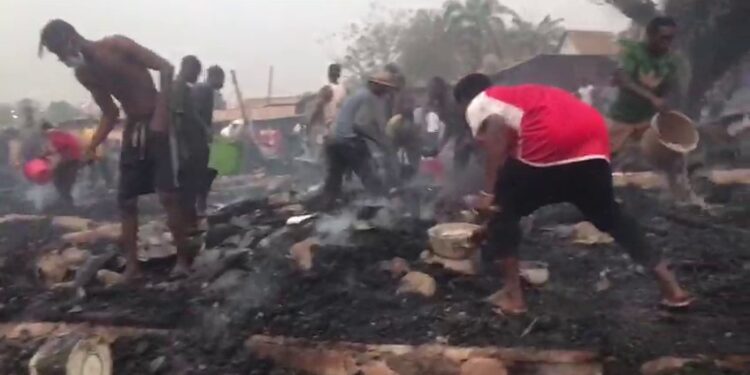 Dozens displaced in fire outbreak at Nima-Moke in Ashanti Region