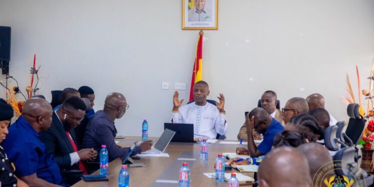 Sports Minister Kofi Adams holds meeting with GFA