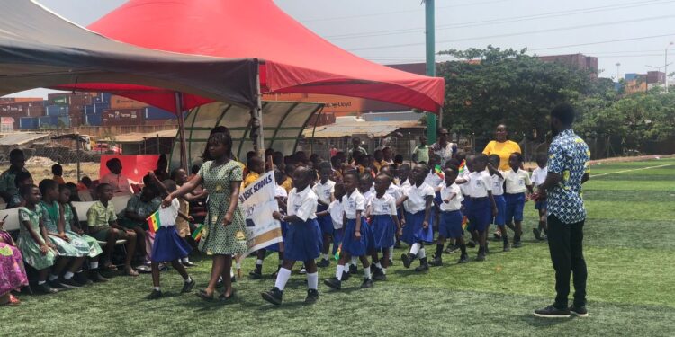 Tema West Municipal celebrates independence with basic school march parade