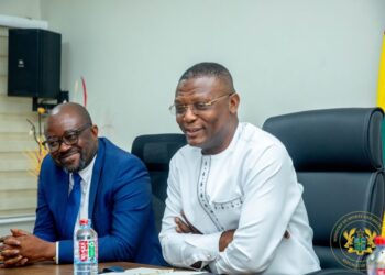 GFA Boss Kurt Okraku introduces Black Stars Technical Team to Sports Minister