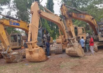 Forestry Commission impounds 22 excavators used for galamsey in Western North Region