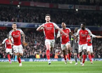 UCL: Declan Rice’s Brilliant Freekicks Power Arsenal Past Real Madrid