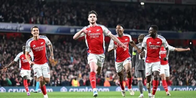UCL: Declan Rice’s Brilliant Freekicks Power Arsenal Past Real Madrid