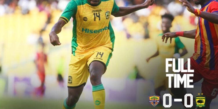 GPL: Hearts of Oak, Asante Kotoko Share Spoils in Super Clash