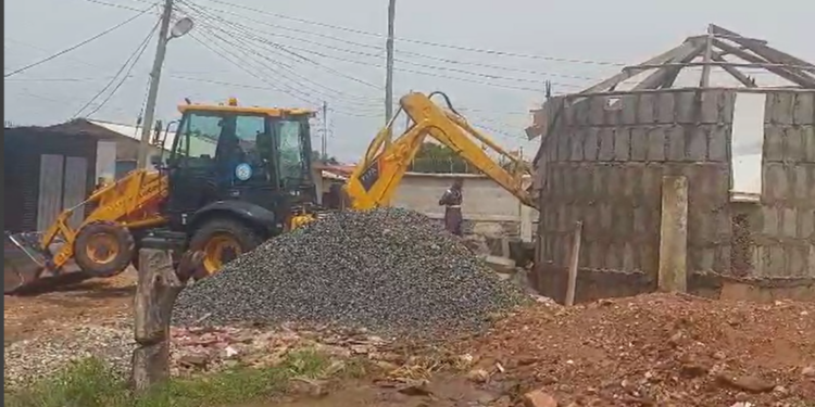 Nungua: Krowor Municipal Assembly Demolishes Shrine Erected On Waterway
