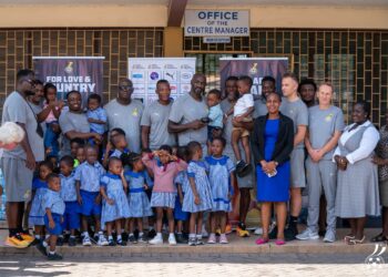 Black Stars Spread Joy At Osu Children’s Home following World Cup Qualification Triumph