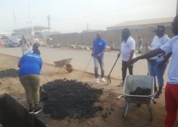Members and Adults Only NGO leads sanitation exercise at Tema Community 1