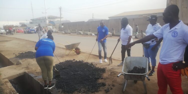 Members and Adults Only NGO leads sanitation exercise at Tema Community 1