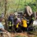 Cement truck overturns at Breku forest, one killed, two pulled alive from wreckage