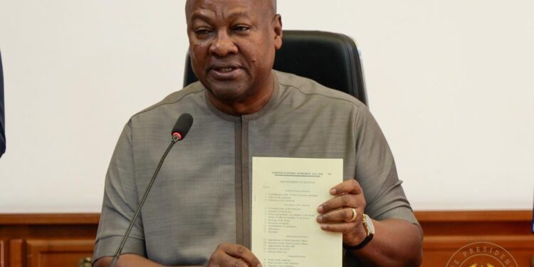 President Mahama assents to the 24-Hour Economy Authority Bill, 2025. –