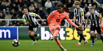 UCL: Late Yamal penalty rescues Barcelona in 1-1 draw at Newcastle
