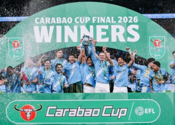 Antoine Semenyo wins first major trophy as Manchester City defeat Arsenal in Carabao Cup Final