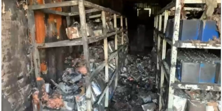 Fire damages solar equipment, sensitive machines at Sunyani GBC