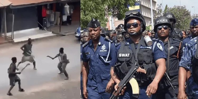 Police restore calm after violent cutlass clash at Akyem Oda