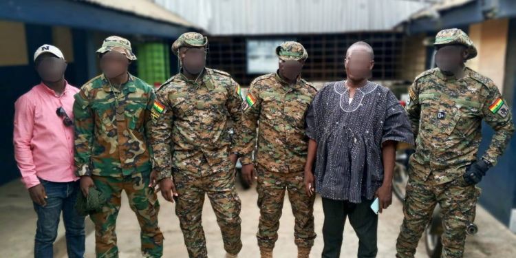 Police arrest six for allegedly impersonating Security Operatives in Agona Swedru
