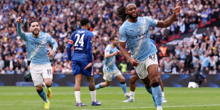 Antoine Semenyo fires Man City to FA Cup glory