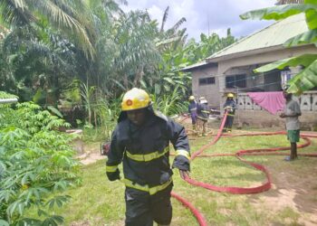 Koforidua: Electrical fire outbreak burns ECG worker’s private house as wife collapses