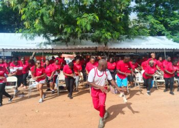 Hotjobs Africa, AWE Keep Fit Club organise health walk to promote healthy living in Tema