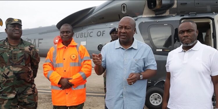 Mahama releases GHS300 million for flood relief, orders immediate rescue and mitigation measures