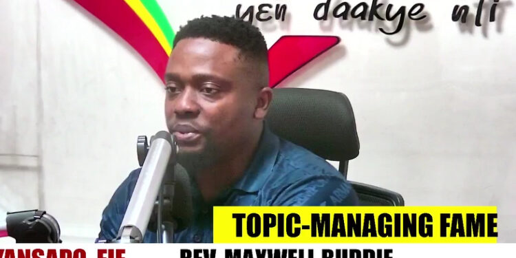 Rev. Maxwell Buddie warns fame without preparation can lead to stress, depression