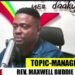 Rev. Maxwell Buddie warns fame without preparation can lead to stress, depression