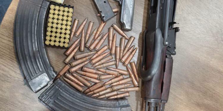 Police arrest suspected arms trafficker, retrieve AK-47 rifles, pistol and ammunition