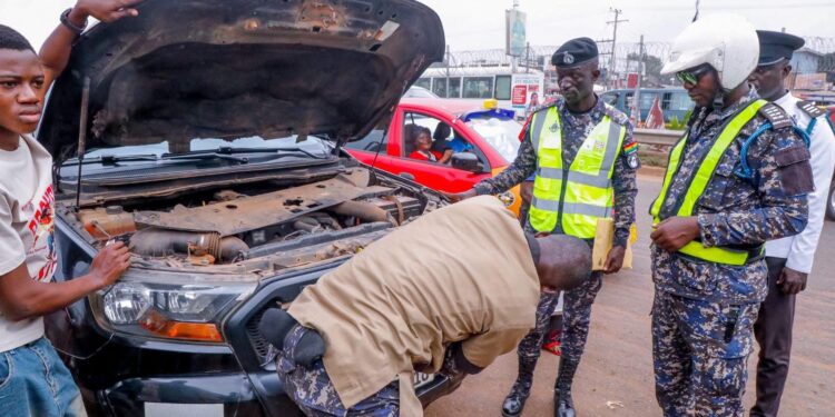 Police intercept over 1,000 vehicles in crackdown on illegal sirens and vehicle modifications in Greater Accra