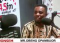 Obeng Opambour rejects claims of political persecution, defends Mahama government’s accountability drive