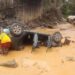 Six injured after Toyota Corolla crashes into Birim river