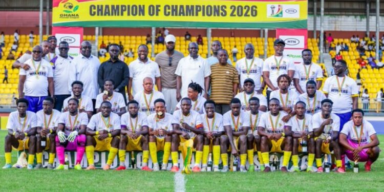 Medeama begin new season with silverware after defeating Nations FC 2-0 to lift the Champion of Champions trophy.