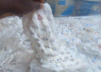 FDA confiscates and safely disposes of container of non-compliant diapers