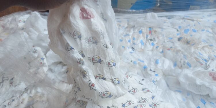 FDA confiscates and safely disposes of container of non-compliant diapers