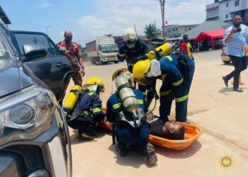 GNFS conducts fire simulation exercise at NPA headquarters in Cape Coast