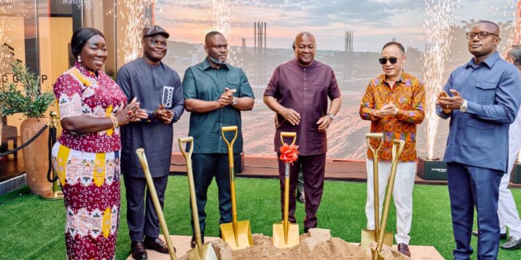 Mahama cuts sod for $1.3bn Sentuo Airport Garden City project
