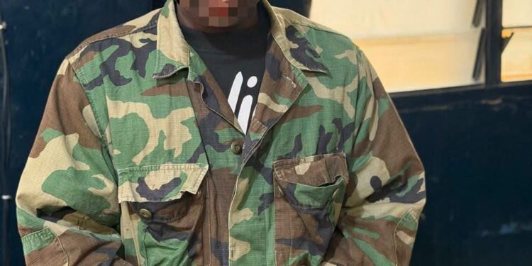 Man arrested in ashaiman for allegedly posing as soldier and extorting money