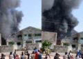 Fire outbreak reported behind China Mall at Amasaman