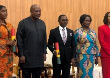 President Mahama swears in new Deputy EC Chairpersons