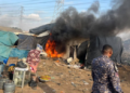 Ashaiman Police demolish suspected criminal hideouts at Fitter-Line ahead of Christmas