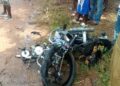 Motor rider dies as Toyota Tacoma crashes and bike catches fire at Asiakwa